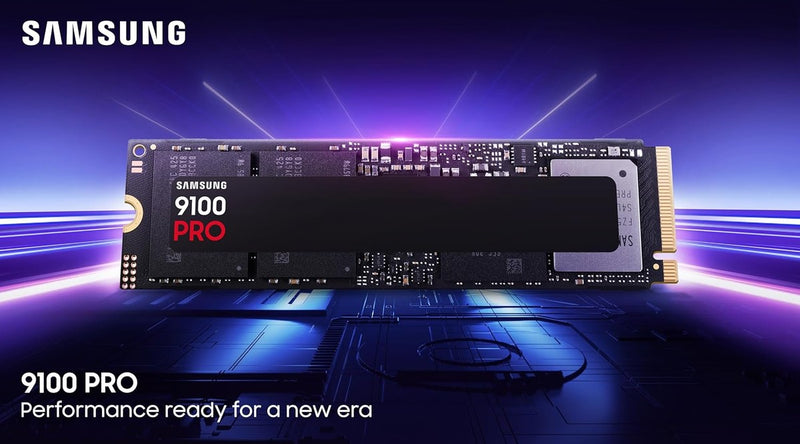Samsung SSD 9100 PRO 1TB, PCIe 5.0x4 M.2 2280, Seq. Read Speeds Up to 14,700MB/s, Best for AI Computing, Gaming, and Heavy Duty Workstations (MZ VAP1T0B/AM)