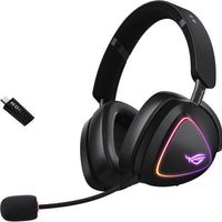 ASUS ROG Delta II Wireless Gaming Headset with Detachable Mic – Black