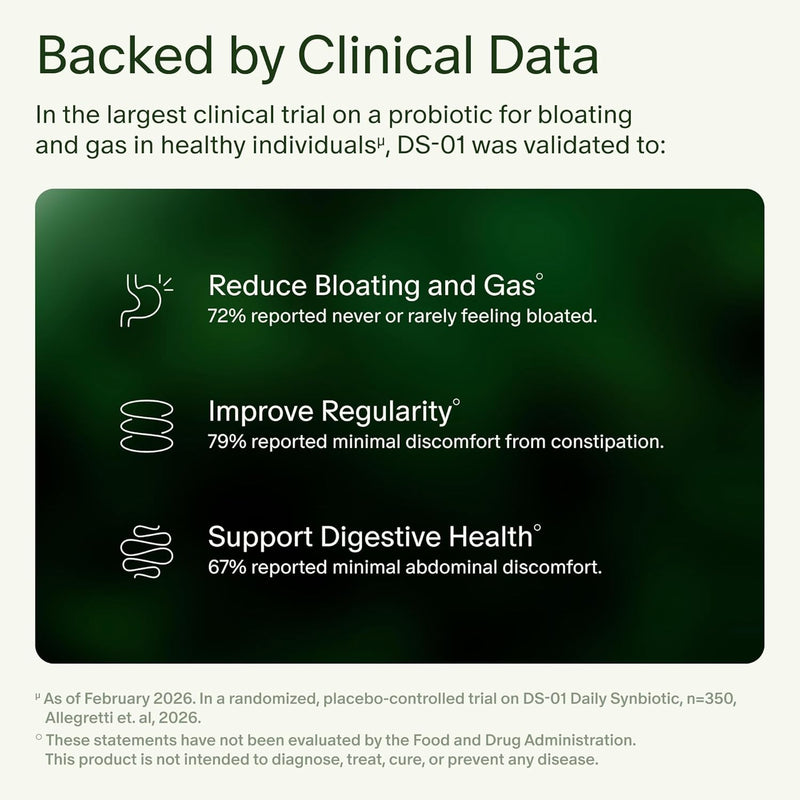 Seed DS-01 Daily Synbiotic – Prebiótico y probiótico para mujeres y hombres – Salud digestiva, salud intestinal, apoyo inmunológico, alivio de la hinchazón y el estreñimiento – Vegano y estable en el