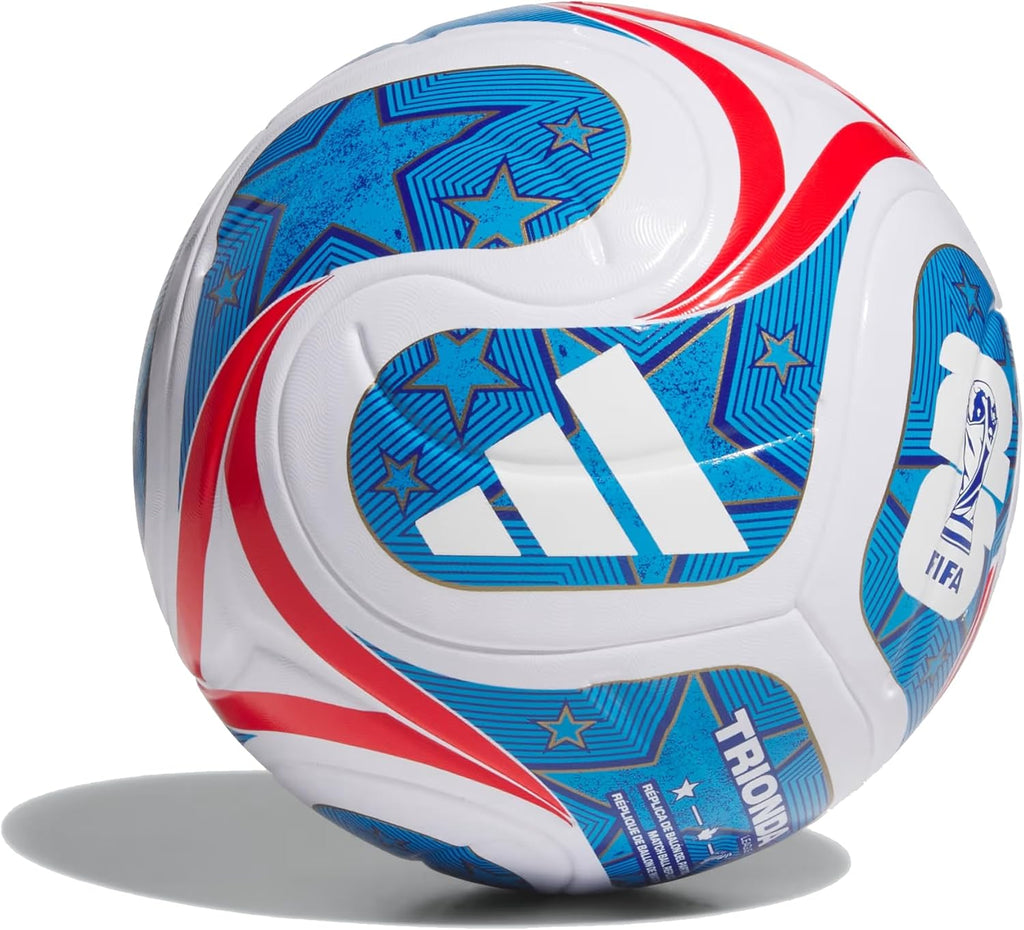 adidas Unisex-Adult World Cup League USA, White/Team Royal Blue/Solar Blue/Vivid Red, 4