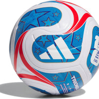 adidas Unisex-Adult World Cup League USA, White/Team Royal Blue/Solar Blue/Vivid Red, 4