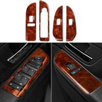 Car Window Lift Switch Cover Trim Wood Grain Sticker Decal fits for Chevrolet Silverado Suburban Tahoe Avalanche/GMC Sie