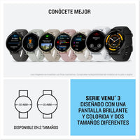 Garmin Venu® 3S, Premium Fitness Smartwatch, 41mm, Ivory