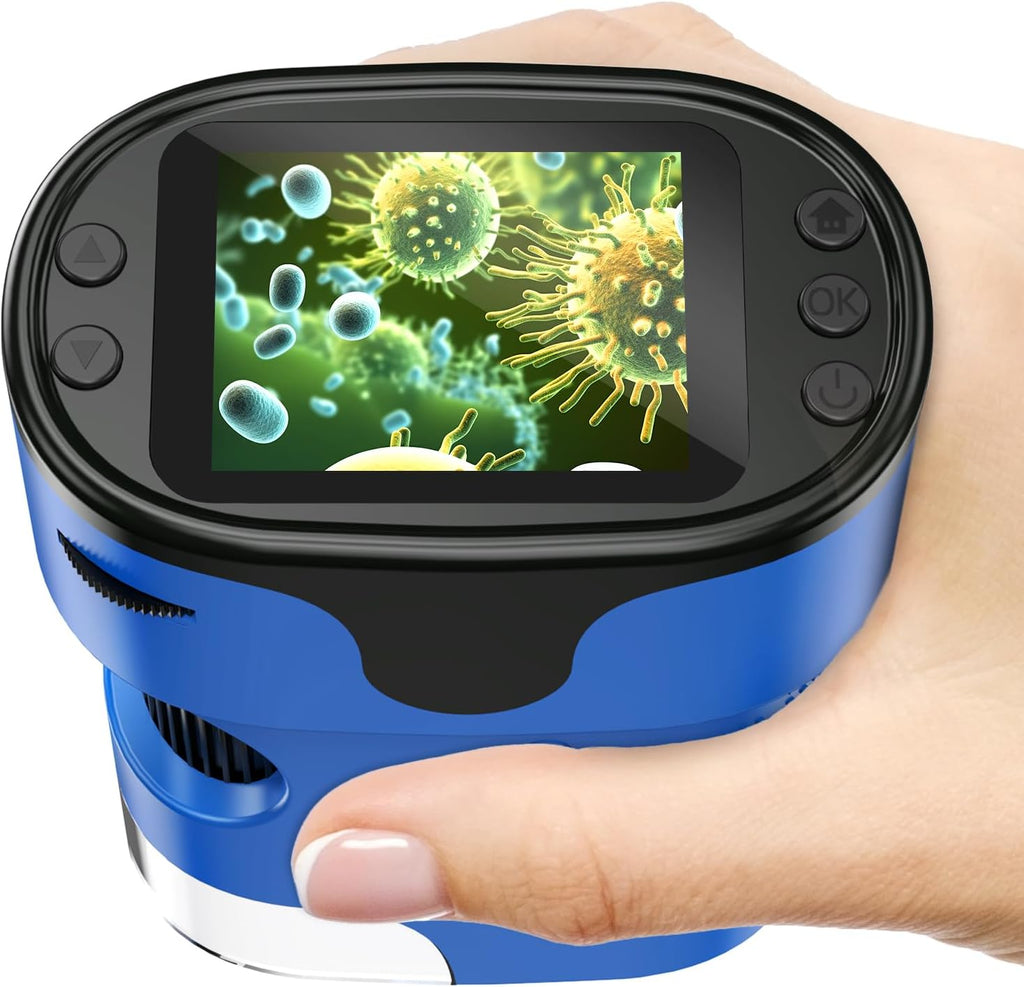Kids Digital Microscope STEM Toy: Complete Science Gift Kit for Ages 4-12