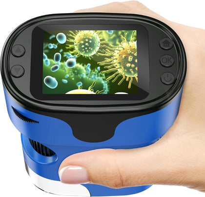 Kids Digital Microscope STEM Toy: Complete Science Gift Kit for Ages 4-12