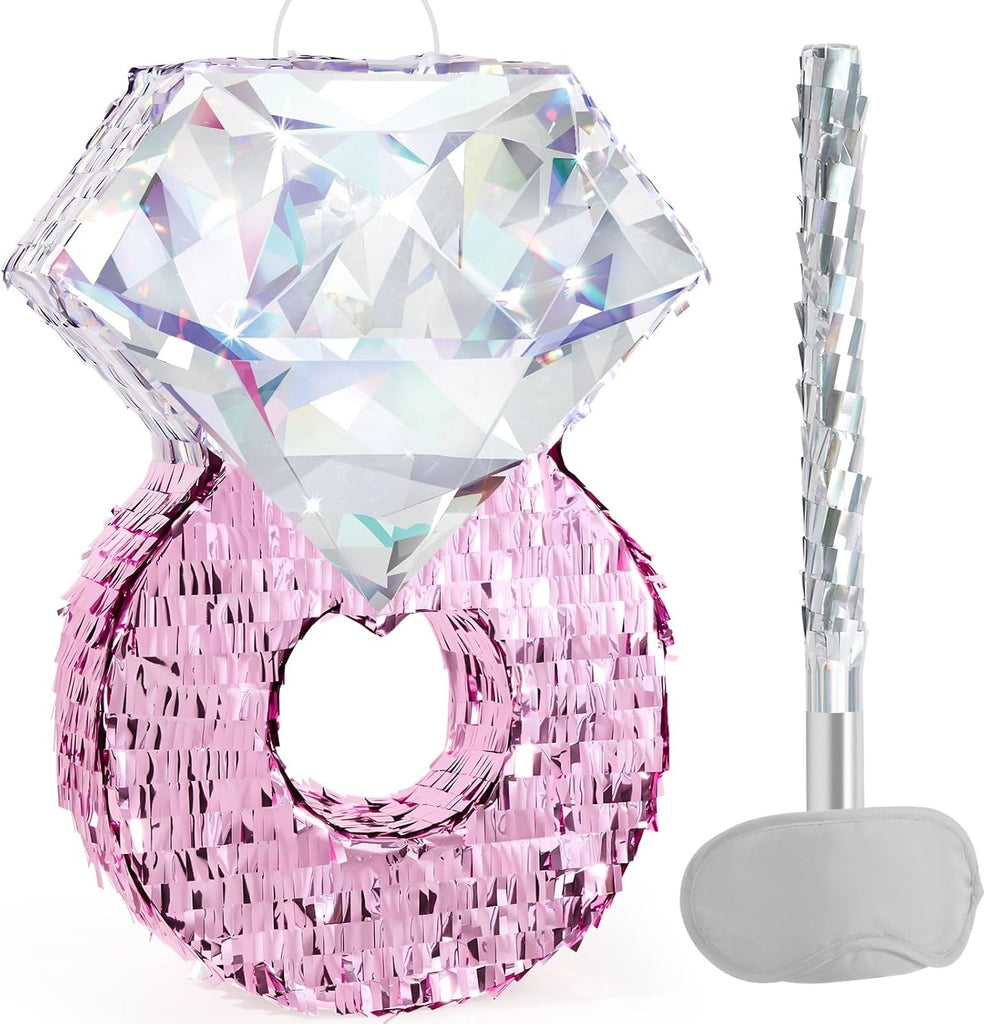 WERNNSAI Diamond Ring Piñata, Valentines Day Party Decorations, Shiny Ring