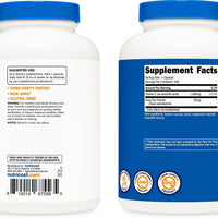 Nutricost Vitamina C con escaramujos, 1025 mg, 240 cápsulas, vitamina C 1,000 mg, rosa cadera, 25 mg, premium, sin OMG, suplemento sin gluten