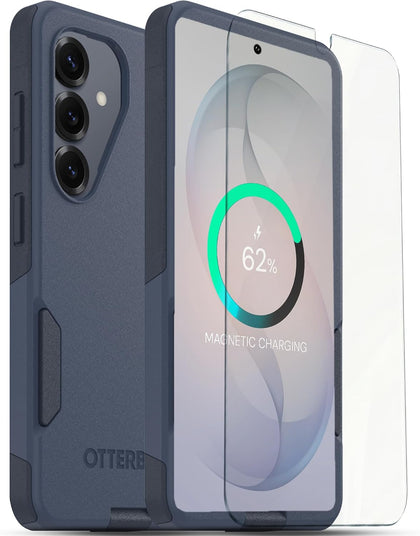 OtterBox Galaxy S26 Bundle: Commuter Case & Screen Protector - Blue