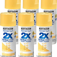 Rust-Oleum Painter's Touch 2X Ultra Cover Spray Paint, Gloss Warm Yellow