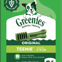 Greenies Teenie Original Natural Dental Dog Treats, Chicken, 96 Count