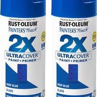 Rust-Oleum Painter's Touch 2X Ultra Cover Spray Paint, Gloss Deep Blue