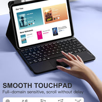 Funda con Teclado Harvopu para iPad 11" (A16) / iPad 10.ª Gen - Negro
