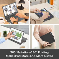 Funda con Teclado NOKBABO para iPad 10/11 (A16) y Air 11" (M4/M3/M2) - Negro Mate