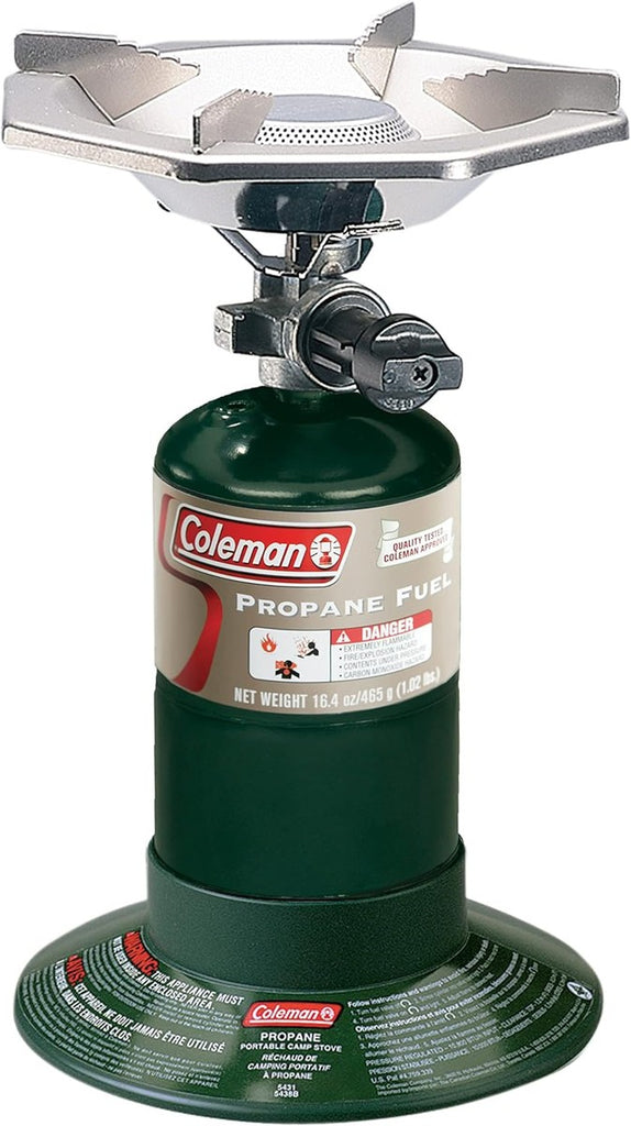 Estufa de propano Coleman BottleTop con quemador ajustable
