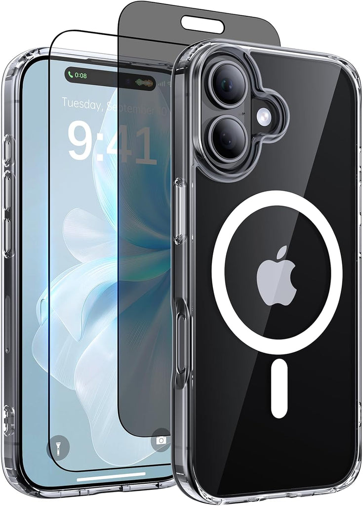 Shiiuou 3 in 1 Magnetic for iPhone 17 Case, [Anti-Slip] [Military-Grade Drop Protection] Shockproof for iPhone 17 Phone