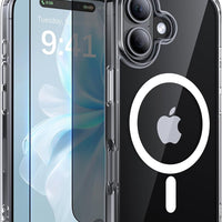 Shiiuou 3 in 1 Magnetic for iPhone 17 Case, [Anti-Slip] [Military-Grade Drop Protection] Shockproof for iPhone 17 Phone