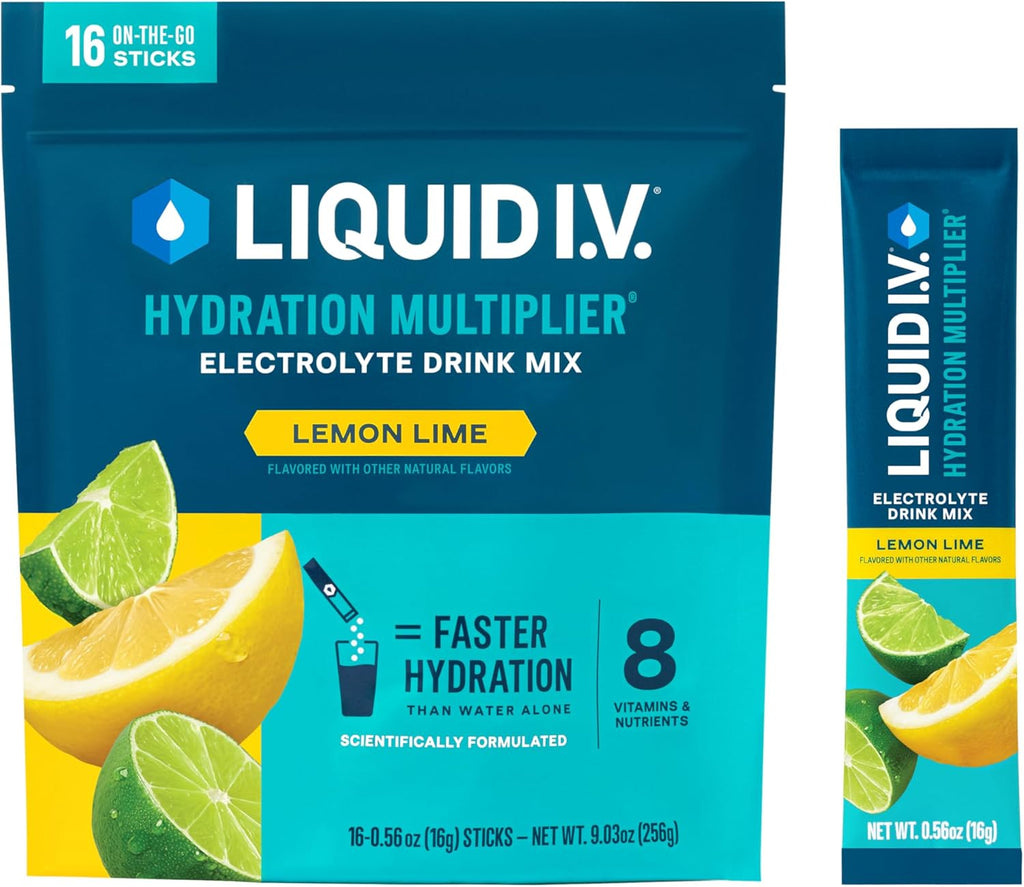 Liquid I.V. Hydration Electrolytes, Lemon Lime, 16 Count