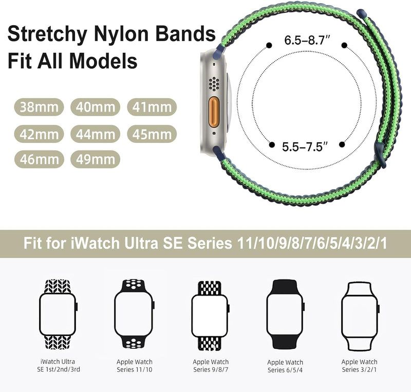 Getino Compatible with Apple Watch Bands 44mm 45mm 46mm 42mm 49mm