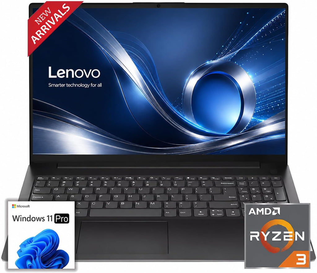 Lenovo New V15 Business Laptop(2026-2027 Edition), Powerful AMD Ryzen 3 7320U(Beats i7-1065G7) CPU, 16GB DDR5, 256GB PCIe, 15.6" FHD Display, 14.5-Hour Battery Life, Windows 11 Pro with MS 365 for Web
