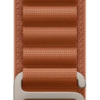 Apple Watch Band - Alpine Loop - 49mm - Terra Cotta - Medium - Natural Titanium Finish