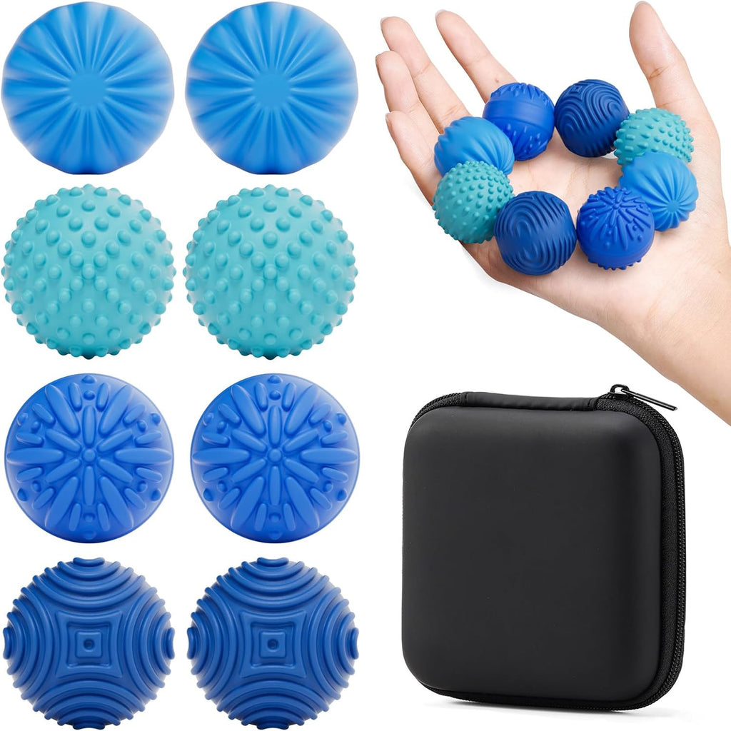 luckdoor Silicone Magnetic Balls Fidget Toys for Adults & Teens,8PCS Stress Relief Sensory Toys for Autism ADHD Anxiety,