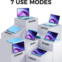 Funda con Teclado NOKBABO para iPad 10/11 (A16) y Air 11" (M4/M3/M2) - Celeste
