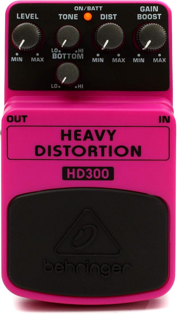 Behringer HEAVY DISTORTION HD300 Heavy Metal Distortion Effects Pedal