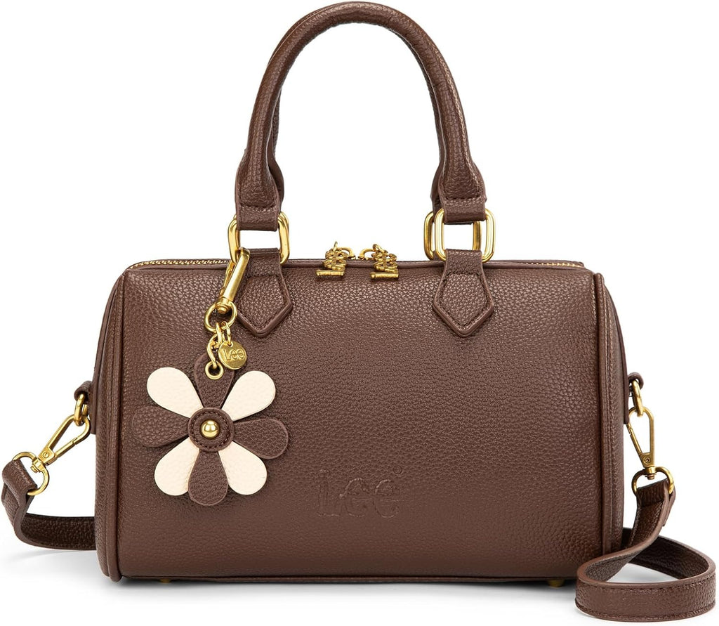 Montana West Lee Satchel Purses for Women, Small Top Handle Handbag, Convertible Crossbody Satchel