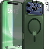 4 in 1 Magnetic Case for iPhone 17 Pro Max, Fit for Magsafe,Anti-Slip