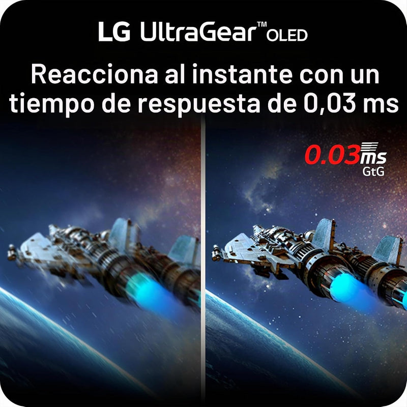 LG 27GX700A-B 27-inch Ultragear QHD (2560 x 1440) OLED Gaming Monitor, 280Hz, 0.03ms, NVIDIA G-Sync, AMD FreeSync Premium Pro, VESA DisplayHDR TrueBlack500, with up to DCI-P3 99.5%, HDMI 2.1, Black