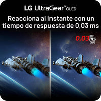 LG 27GX700A-B 27-inch Ultragear QHD (2560 x 1440) OLED Gaming Monitor, 280Hz, 0.03ms, NVIDIA G-Sync, AMD FreeSync Premium Pro, VESA DisplayHDR TrueBlack500, with up to DCI-P3 99.5%, HDMI 2.1, Black