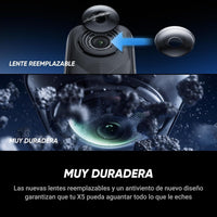 Insta360 X5 Motorcycle Bundle - Waterproof 8K 360° Action Camera, Rugged & Replaceable Lens, 3-Hour Battery, Clear Audio, Stabilization, Invisible Selfie Stick Effect, Leading Low Light
