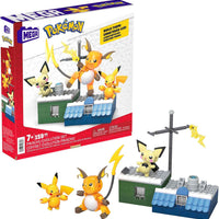 MEGA Pokémon Action Figure Building Toys for Kids, Pikachu Evolution Set with 159 Pieces, 3 Poseable Characters, 8 Year Old Gift Idea