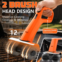 PUNOLAZY Electric Grill Brush Bristle Free BBQ Grill Brush for Outdoor
