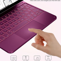 Funda con Teclado typecase Edge para iPad 11" (A16) / 10.ª Gen - Frambuesa