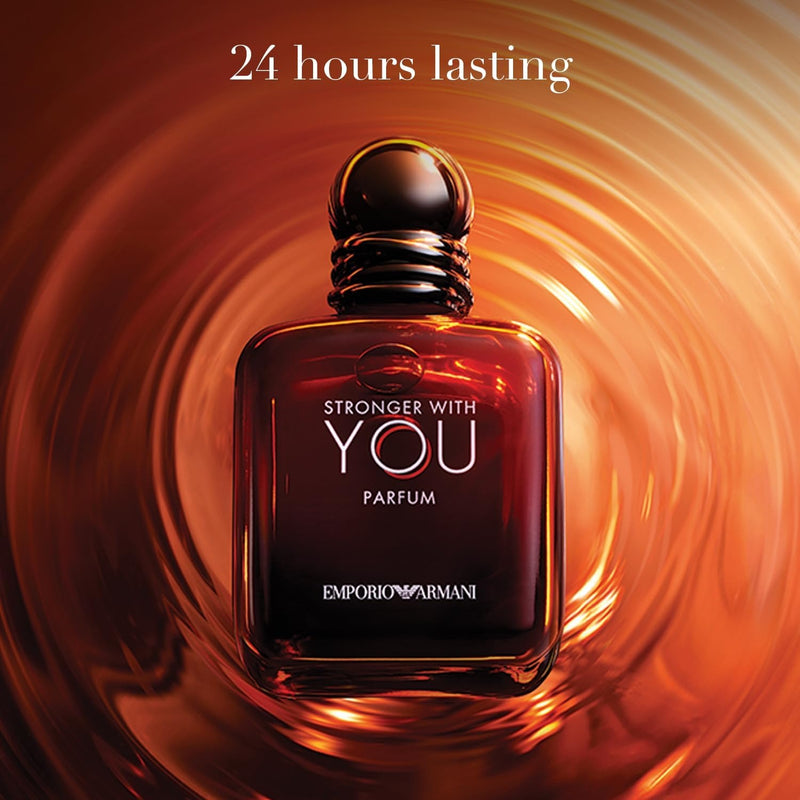 Armani Beauty - Stronger With You - Perfume - Colonia para Hombre - Fragancia Ambar y Amadeirada - Notas de Ron, Bergamota, Lavanda, Cedro y Vainilla