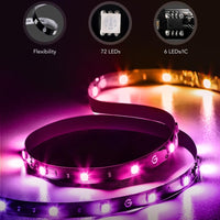 Govee TV LED Backlight Strip, RGBIC Smart LED Backlight for 40-50inch TVs, Music Sync, Wi-Fi Bluetooth & App Control, Works with Alexa & Google Assistant, 77 Scene Modes, Adapter