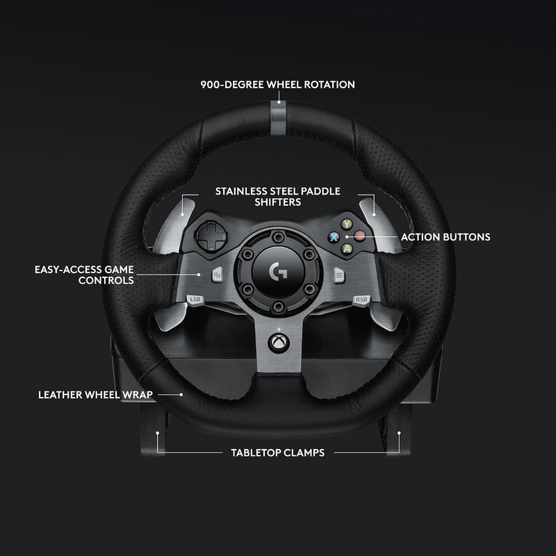Logitech G920 Driving Force - Volante y pedales (Xbox/PC)