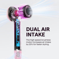 Secador de Pelo, Wavytalk Turblow Pro de Secado Rápido con Difusor, Secador de Pelo de Alta Velocidad con 110,000 RPM, Iones Negativos Profesionales para Reducir el Daño, Alisado Antifrizz, 3