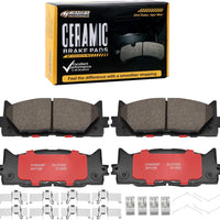 HECHENQICHE D1293 Front Ceramic Brake Pads Kit Fit For Lexus ES300h 2013-2018, For Lexus ES350 2007-2018, For Toyota Ava