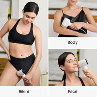 Wavytalk Dispositivo de depilación IPL, Bare It con rodillo de precisión para bikini facial y cuerpo – Larga duración e indoloro, 24J de doble pulso y enfriamiento de hielo, uso en casa para mujeres y