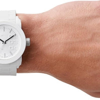 Diesel Double Down Silicone Three-Hand Analog Men's Watch, Big Face Watch for Men