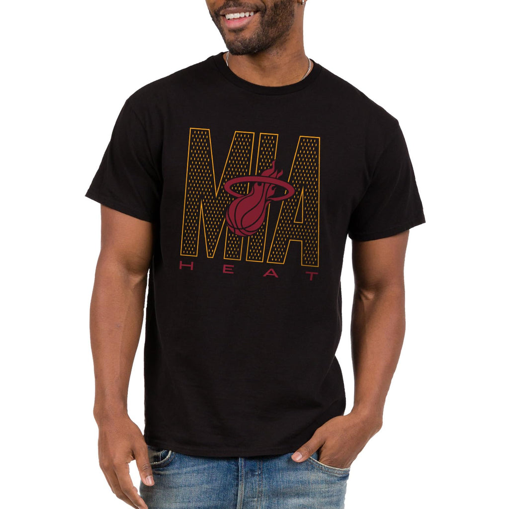 Junk Food NBA - Miami Heat City Mesh Adult SS T-Shirt Black