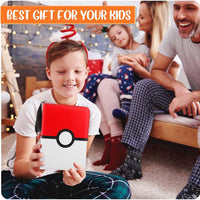 EASYFUN Card Binder 4 Pocket, Trading Card Holder Fits 400 Cards With 50 Removable Sleeves