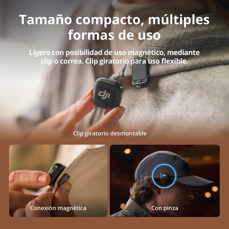 🎙️🔥 Haz que tu voz suene profesional con DJI Mic 3 – Audio inalámbrico hasta 400 m