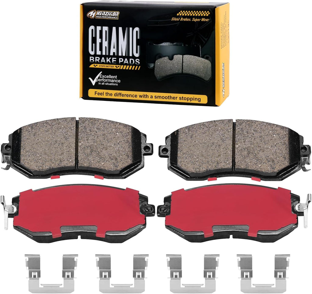 HECHENQICHE D1539 Front Ceramic Brake Pads Kit Fit For Scion FR-S 2013-2016, For Subaru BRZ 2013-2024, For Crosstrek 201