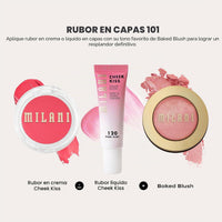 Milani Rose Blush, Powder Blush for Cheeks - Natural Matte - Romantic Rose