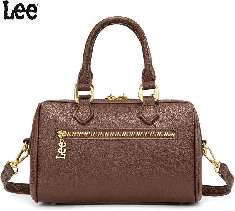 Montana West Lee Satchel Purses for Women, Small Top Handle Handbag, Convertible Crossbody Satchel