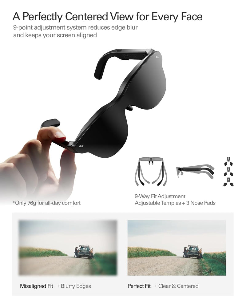 RayNeo Air 4 Pro - Lentes AR/XR (201" HDR10, 120Hz, 3D)