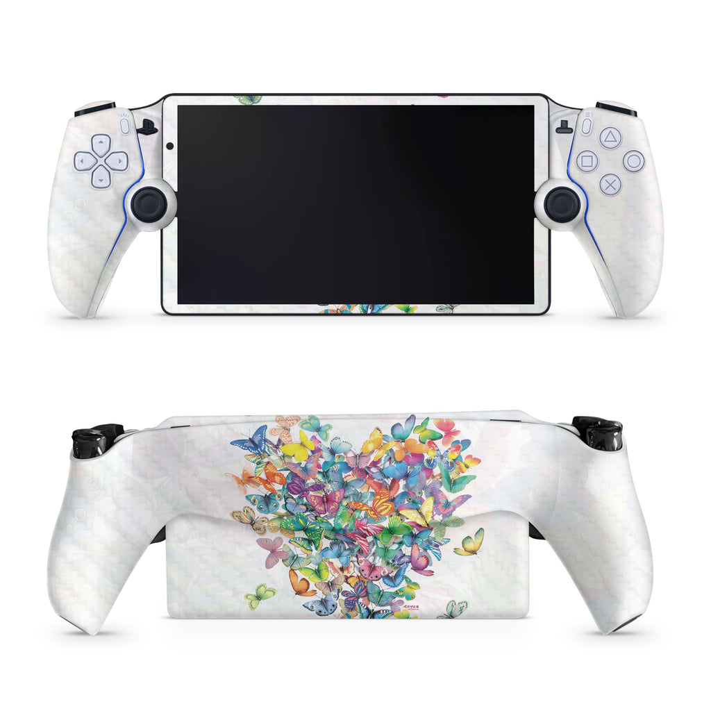 Carbon Fiber Gaming Skin Compatible with PS5 Portal Remote Player - Wildheart - Premium 3M Vinyl Protective Wrap Decal C